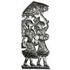 Image 1 : Two Girls with Umbrellas Metal Wall Art - Croix des Bou
