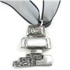 Image 1 : Aztec Calli House Pendant on Organza - Artisana