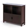 Image 1 : Espresso Wood Cabinet