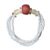 Image 1 : Recycled Pink Poppy Glass Abacus Bracelet - Global Mama