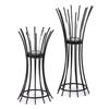Image 1 : Iron Reeds Candle Stand Duo