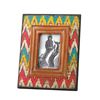 Image 1 : Ikat Chevron Wood Photo Frame