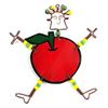 Image 1 : Handmade Dancing Girl Rosy Apple Pin - Creative Alterna