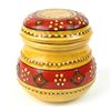 Image 1 : Hand-painted Sugar Bowl in Honey - Encantada