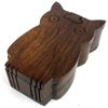 Image 1 : Handcrafted Sheesham Wood Owl Puzzle Box - Noahs Ark