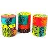 Image 1 : Set of Three Boxed Hand-Painted Candles - Matuko Design