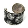 Image 1 : Zipper Beaded Cuff in Silver and Black - WorldFinds