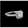 Image 1 : 14KT White Gold 1.13 ctw Diamond Ring