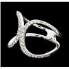 Image 1 : 0.57 ctw Diamond Ring - 14KT White Gold