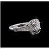 Image 1 : 14KT White Gold 1.63 ctw Diamond Ring