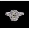 Image 2 : 1.74 ctw Diamond Ring - 14KT White Gold