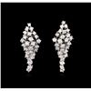 Image 1 : 1.90 ctw Diamond Earrings - 14KT White Gold
