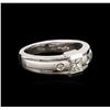 Image 1 : 14KT White Gold 0.31 ctw Diamond Ring