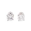 Image 1 : 1.00 ctw Diamond Stud Earrings - 14KT White Gold