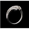 Image 4 : 14KT White Gold 0.35 ctw Diamond Ring
