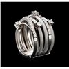 Image 4 : 0.77 ctw Diamond Ring - 14KT White Gold