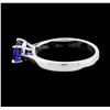 Image 3 : 1.29 ctw Tanzanite Ring - 14KT White Gold