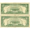 Image 2 : 1963 $5 VG/XF Red Seal Note Lot of 2