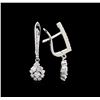 Image 2 : 0.73 ctw Diamond Earrings - 14KT White Gold