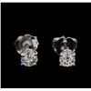 Image 1 : 0.48 ctw Diamond Stud Earrings - 14KT White Gold