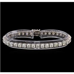 14KT White Gold 8.20 ctw Diamond Tennis Bracelet