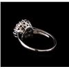 Image 3 : 14KT White Gold 0.86 ctw Diamond Ring