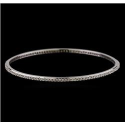 2.00 ctw Diamond Bangle Bracelet - 18KT White Gold