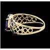 Image 3 : 1.50 ctw Tanzanite Ring - 14KT Yellow Gold