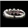 Image 3 : Ruby and Diamond Ring - Platinum