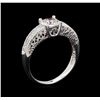 Image 4 : 0.77 ctw Diamond Ring - 18KT White Gold