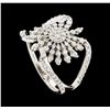 Image 4 : 0.88 ctw Diamond Ring - 14KT White Gold