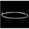 Image 1 : 0.75 ctw Diamond Bangle - 14KT White Gold