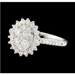 0.81 ctw Diamond Ring - 14KT White Gold