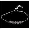 Image 1 : 0.90 ctw Diamond Bracelet - 14KT White Gold