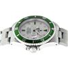 Image 5 : Rolex Stainless Steel Emerald and Diamond Submariner Men's Watch