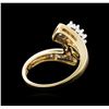 Image 3 : 14KT Yellow Gold 0.85 ctw Diamond Ring