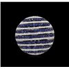 Image 2 : 1.28 ctw Blue Sapphire and Diamond Ring - 14KT White Gold