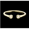 Image 2 : 0.10 ctw Diamond Ring - 14KT Yellow Gold