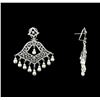 Image 2 : 2.95 ctw Diamond Earrings - 14KT White Gold