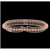 Image 2 : 14KT Rose Gold 2.57 ctw Diamond Tennis Bracelet