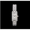 Image 1 : Cartier 18KT White Gold 2.00 ctw Diamond Tank Americaine Ladies Watch
