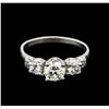 Image 2 : EGL USA Cert 1.40 ctw Diamond Ring - Platinum