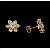 Image 2 : 2.36 ctw Diamond Earrings - 14KT Yellow Gold