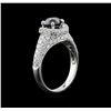Image 3 : 2.45 ctw Black Diamond Ring - 18KT White Gold