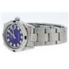 Image 9 : Rolex Stainless Steel Diamond and Sapphire DateJust Midsize Watch