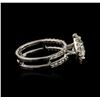 Image 3 : 14KT White Gold 1.75 ctw Diamond Ring