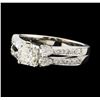 Image 1 : 1.68 ctw Diamond Ring - 18KT White Gold