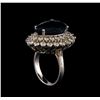 Image 4 : 14KT White Gold 12.42 ctw Topaz and Diamond Ring