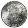 Image 1 : 1881-S Morgan Silver Dollar, BU MS-64 PCGS