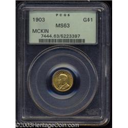 1903 G$1 Louisiana Purchase/McKinley MS63 PCGS.